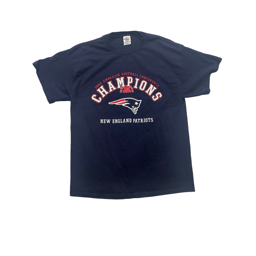 Delta Pro Weight Patriots Champions T-Shirt NFL Football Graphic Tee Lrg (580)